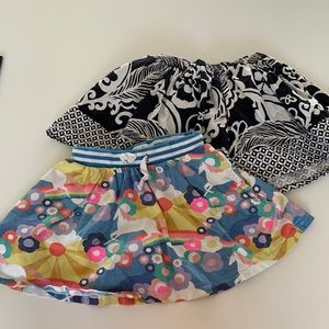 Mini Boden unicorn skort size 5